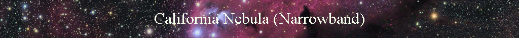 California Nebula (Narrowband)