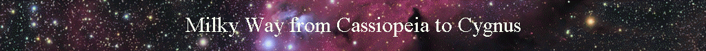 Milky Way from Cassiopeia to Cygnus