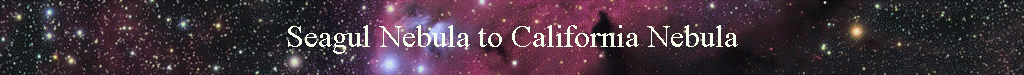 Seagul Nebula to California Nebula